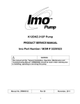 K12DHZ-312P Pump PRODUCT SERVICE MANUAL Imo Part