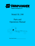 Model SL-240 Parts and Operations Manual