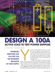 Design a 100A Active Load to Test Power Supplies