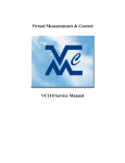 Virtual Measurements & Control VC210 Service Manual