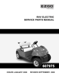 EZGo Electric RXV Parts Manual
