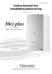 30ci Plus Installation & Service Manual Boilers - Glow-worm