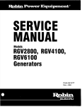 RGV2800, RGV4100, RGV6100 GENERATOR SERVICE MANUAL