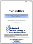 “G” SERIES - Bristol Compressors