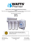 Product Manual - ESP Water Products