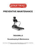 Preventive Maintenance - Treadmills