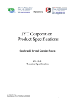 JYT Corporation Product Specifications