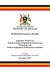 MINISTRY OF HEALTH Health Infrastructure Division
