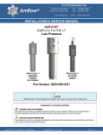 Simplex Filter - LP Installation & Service Manual