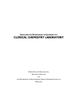 clinical chemistry laboratory - WHO Sri Lanka Digital Repository