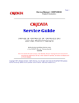 Service Manual - OKIPAGE20 OKIPAGE 20 / OKIPAGE 20 DX