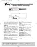 Dwyer 641B Air Velocity Transmitter Manual PDF