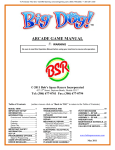 Big Dog Arcade Game Manual