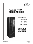 GLASS FRONT MERCHANDISER SERVICE MANUAL