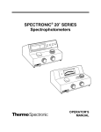 SPECTRONIC® 20+ SERIES Spectrophotometers