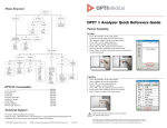 OPTI R Analyzer Quick Reference Guide