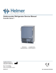 SLR Undercounter Refrigerator Service Manual