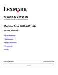 MX610 & XM3150 Machine Type 7016-630,
