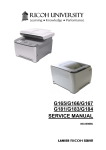 G165/G166/G167 G181/G183/G184 SERVICE MANUAL