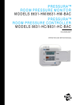 Models 8631-HM, 8631-HM-BAC, 8631-HC, 8631-HC-BAC