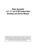 Water Specialist 1.5”, 2” and 2”QC Control Valve Drawings and