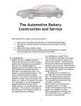 Learning Element The Automotive Battery Construction And Service