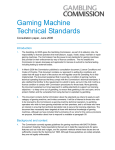 Gaming machine technical standards - consultation