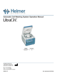 UltraCW Cell Washer Operation Manual