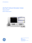 CIC ProTM Clinical Information Center Service Manual