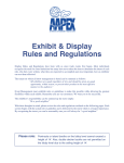 Exhibit & Display Rules and Regulations