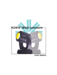 VL2416 Wash Luminaire User`s Guide - Vari-Lite