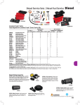 Diesel Service Sets / Diesel Fuel Service Diesel