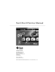 Sun Ultra 10 Service Manual - FreeBSD developer home pages