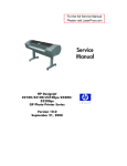 HP Designjet Z2100 Series Service manual