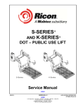 s-series and k-series dot – public use lift