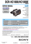 DCR-HC1000/HC1000E - Philips Parts and Accessories