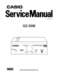 Casio GZ50M service manual