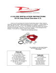 # 310-509 INSTALLATION INSTRUCTIONS 03-04 Jeep