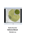 Media Recorder 2.5 Reference Manual