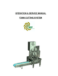 OPERATION & SERVICE MANUAL F2000 CUTTING SYSTEM