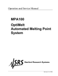 OptiMelt Automated Melting Point System