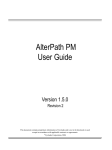 AlterPath PM User Guide