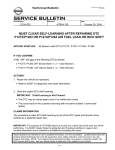 must clear self-learning after repairing dtc p1273/p1283 or