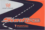 1998 Pontiac Sunfire Owner`s Manual