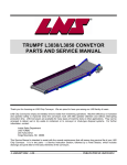 trumpf l3030/l3050 conveyor parts and service manual