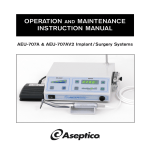 operation and maintenance instruction manual