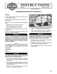 CHROME REAR MASTER CYLINDER KIT - Harley