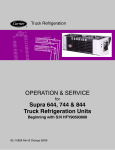 OPERATION & SERVICE - Sunbelt Transport Refrigeration