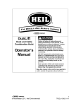 HEIL DuaLift Operators Manual