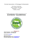 Exhibitor Guidelines - Florida Association of Mortgage Brokers